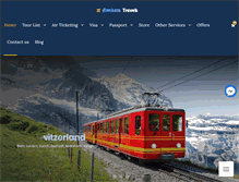 Tablet Screenshot of amshamtravels.com